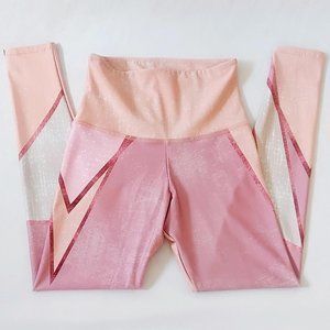 Onzie Women's High Rise Midi Leggings Pink Size XS NWOT